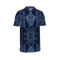 Heritage Urban Indigo Pattern Men's Polo Shirt