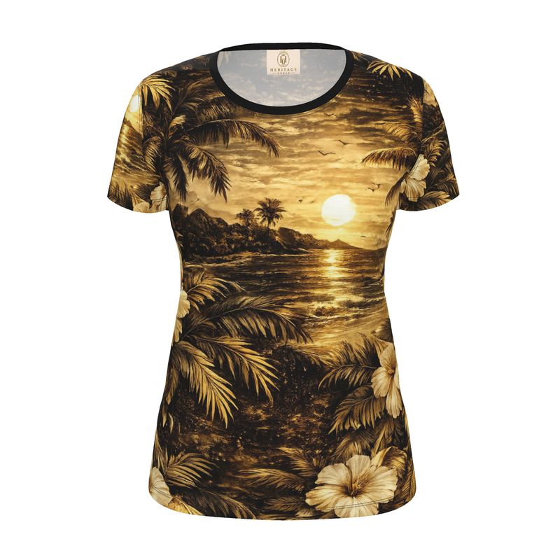 Heritage Urban Midnight Paradise Womens T-Shirt