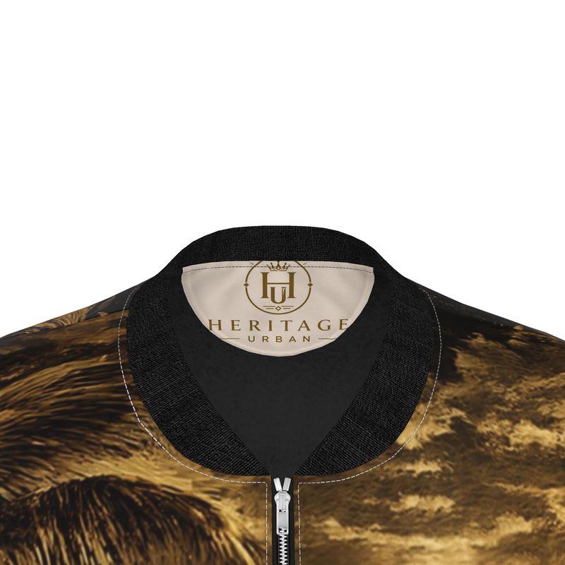 Heritage Urban Midnight Paradise Ladies Bomber Jacket